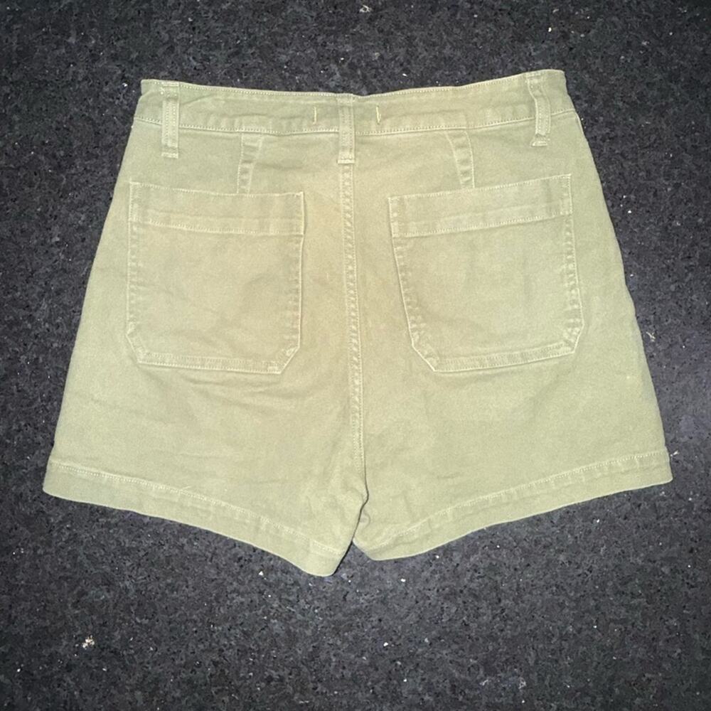 Madewell EMMETT  HIGH Waist Olive CANVAS Shorts SZ 29